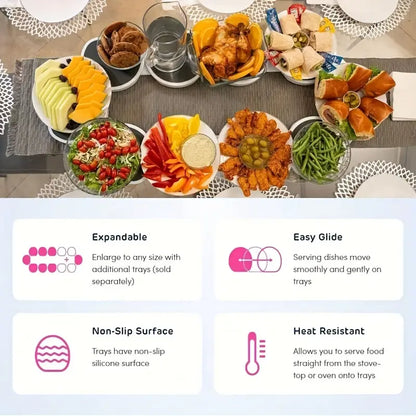 Klyra SpinServe™ - Modular Rotating Dining Tray