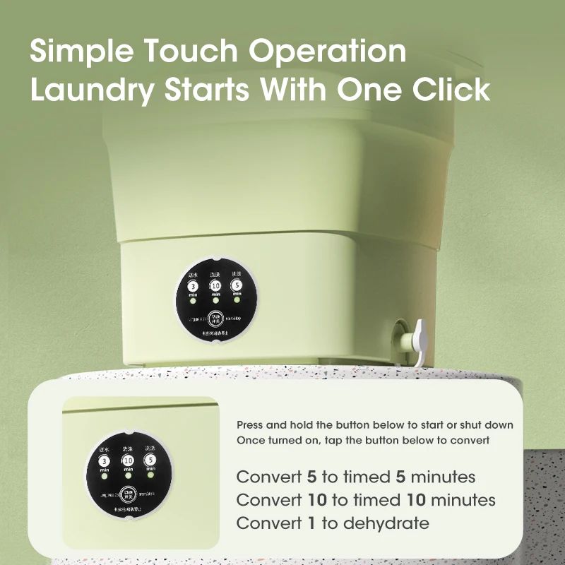 Klyra TumbleClean™ - Mini washing machine with spin dry