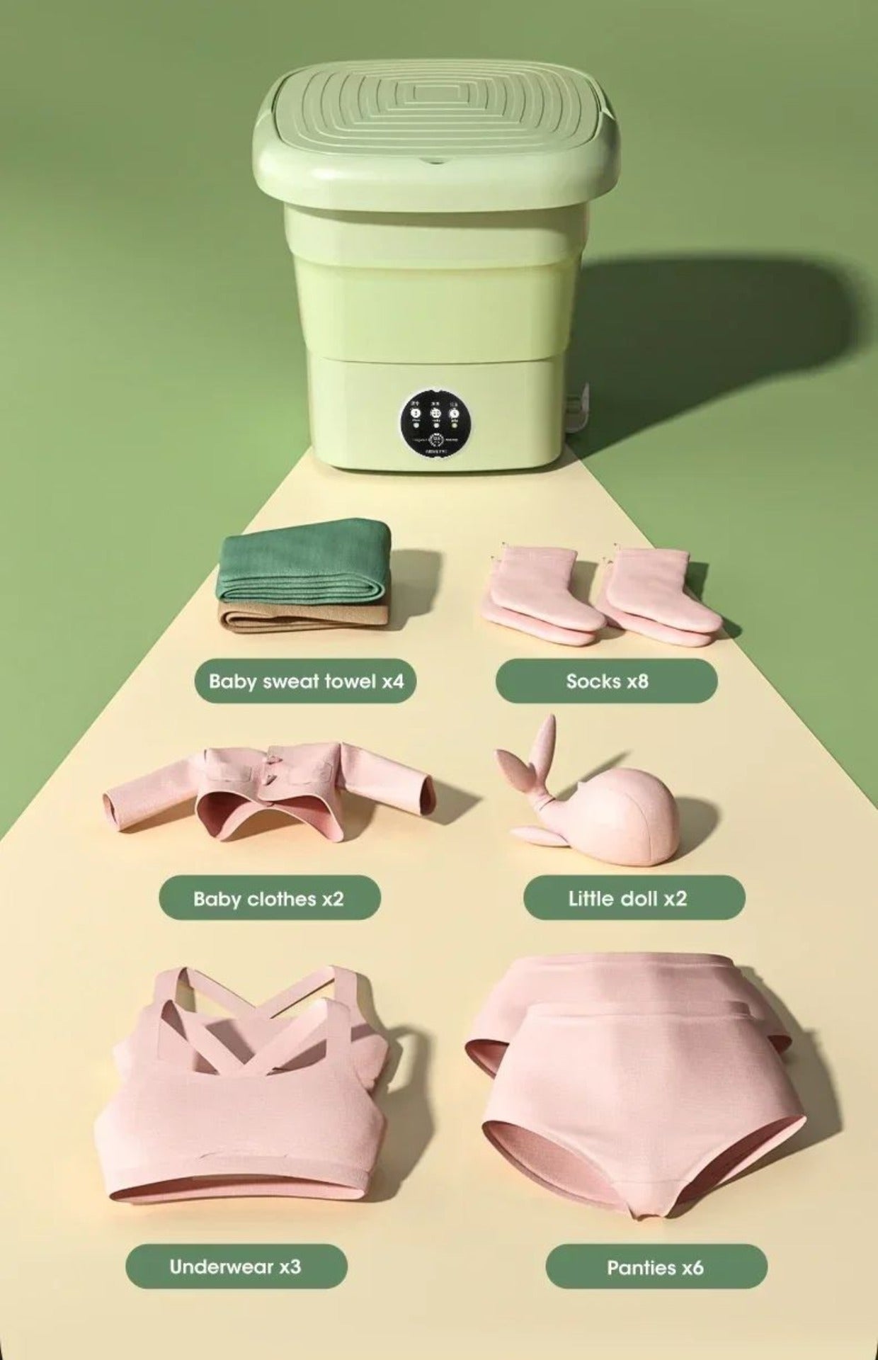 Klyra TumbleClean™ - Mini washing machine with spin dry