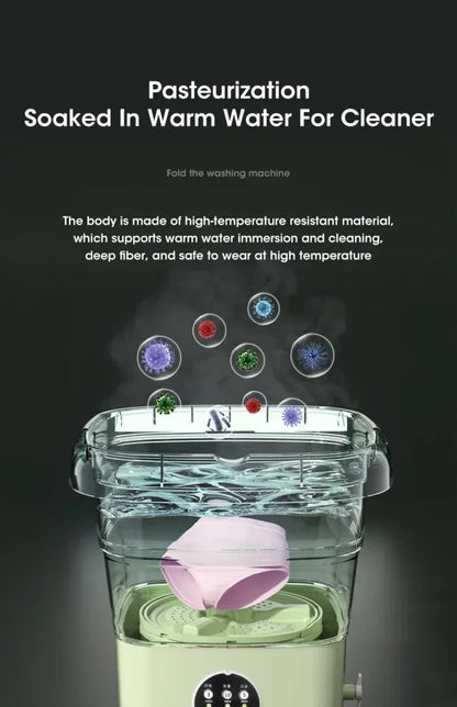 Klyra TumbleClean™ - Mini washing machine with spin dry