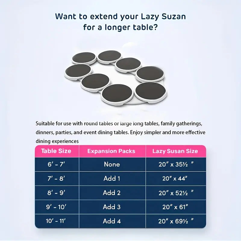 Klyra SpinServe™ - Modular Rotating Dining Tray