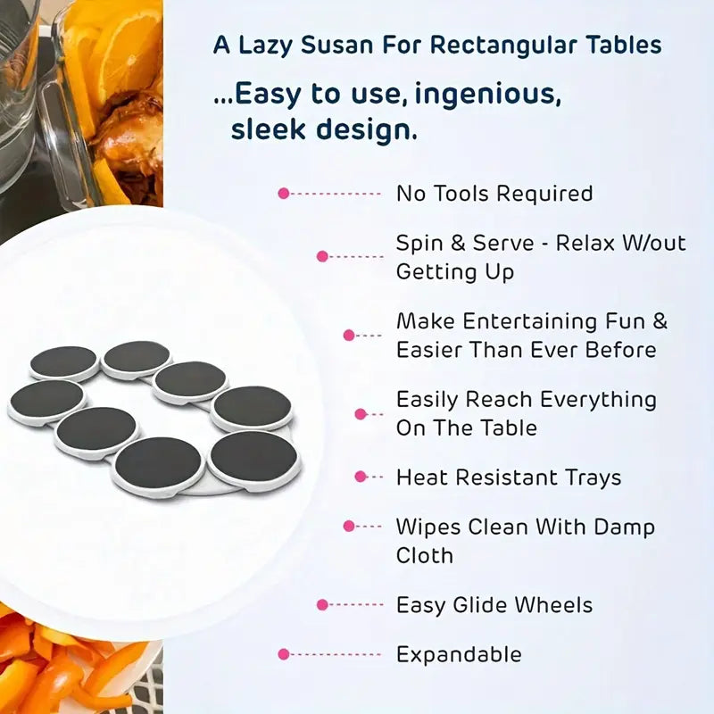 Klyra SpinServe™ - Modular Rotating Dining Tray